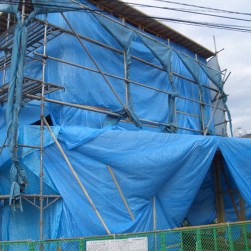 萩原 国産薄物ブルーシート Jシート #1500(3.6×5.4m)