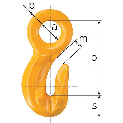 キトー チェンスリング 金具部材(アイタイプ) グラブフックHGG