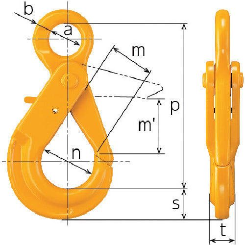 キトー チェンスリング 金具部材(アイタイプ) シングルフックHJJ