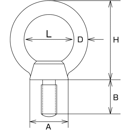 水本 ステンレス 鍛造製アイボルト(ミリネジ) 捻子径