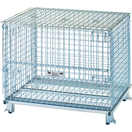 TRUSCO ネットパレット普及型 800x1000x850mm 1500kg 2枚フタ付