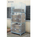 TRUSCO ネットパレット 車輪付 1000x800x955mm クロムフリー