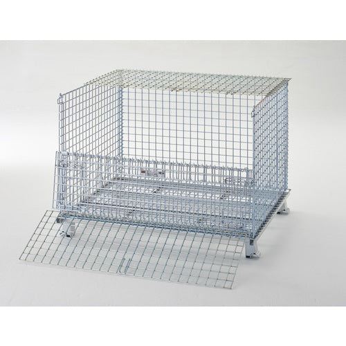 TRUSCO ネットパレット普及型 1000x1200x890mm 1200kg 2枚フタ付