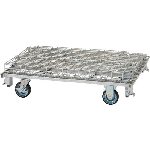 TRUSCO ネットパレット 車輪付 1200x1000x995mm クロムフリー