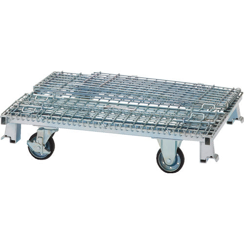 TRUSCO ネットパレット車輪付 1000x800x575mm 500kg