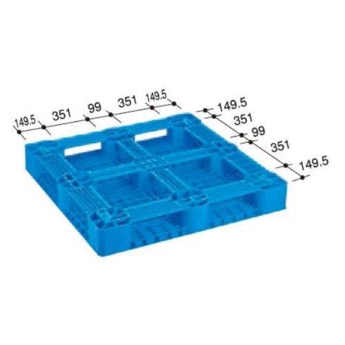 日本プラパレット プラスチックカラフルパレット(片面四方差し)11型10.4㎏【送料無料】