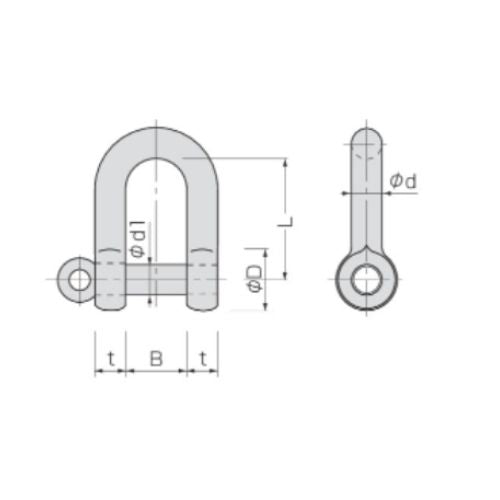 コンドーテック ねじシャックル(黒)