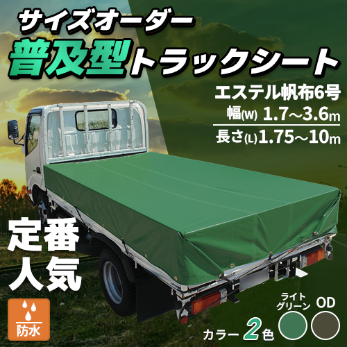 【サイズオーダー】普及型トラックシート(エステル帆布6号)