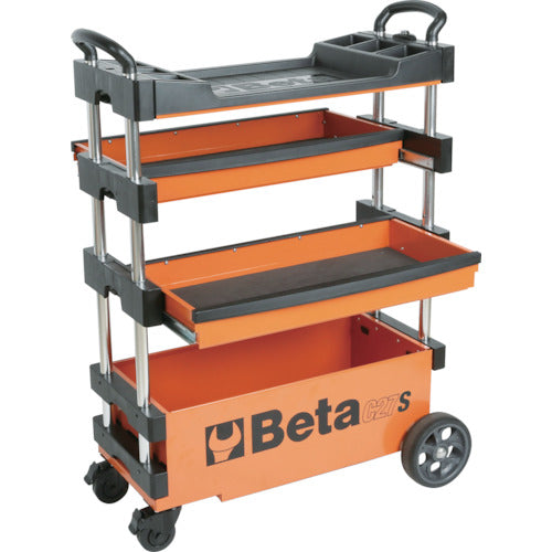 Ｂｅｔａ　折りたたみ式ツールトロリー　Ｃ２７Ｓ　オレンジ