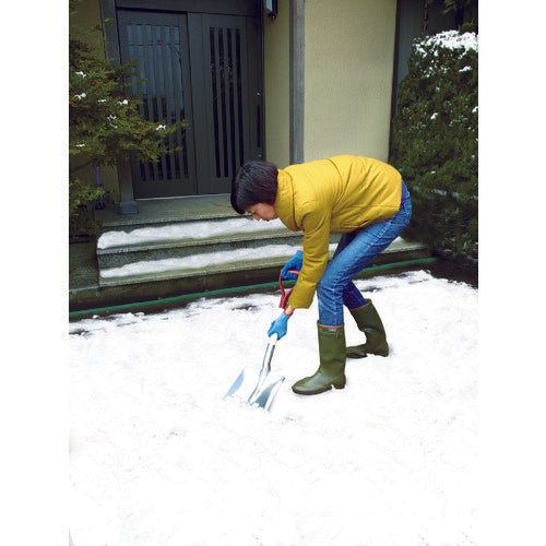 コンパル　除雪ショベル　アルミ角スコ　（中）　刃先幅２４５ｍｍ