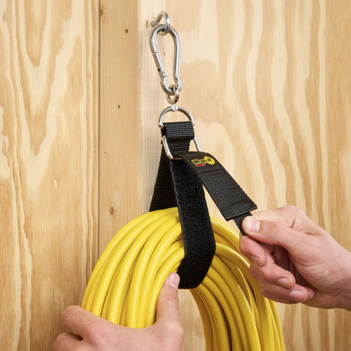 ＷｒａｐーＩｔ　カラビナ付き収納ストラップ　１８インチ　黒