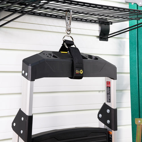 ＷｒａｐーＩｔ　カラビナ付き収納ストラップ　１８インチ　黒