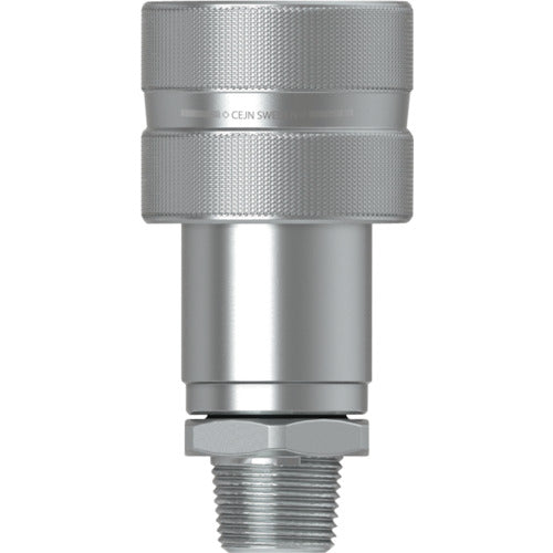 ＣＥＪＮ　シリーズ２３２　スクリュータイプカップリング　ポペットバルブ付　呼径１０ｍｍ　ＮＰＴ３／８オネジ