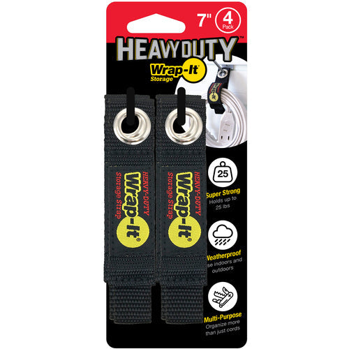 ＷｒａｐーＩｔ　フック付ストラップＨＥＡＶＹーＤＵＴＹ　７インチ（４本入り）