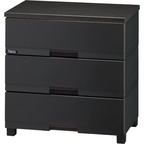 ＴＥＮＭＡ　フィッツプラス　プレミアム　ＦＰ６５０３　ＰＲ－ＢＫ　３段　プレミアムブラック　幅６５ｃｍ