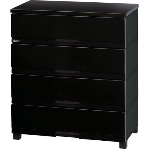 ＴＥＮＭＡ　フィッツプラス　プレミアム　ＦＰ７５０４　ＰＲ－ＢＫ　４段　プレミアムブラック　幅７５ｃｍ