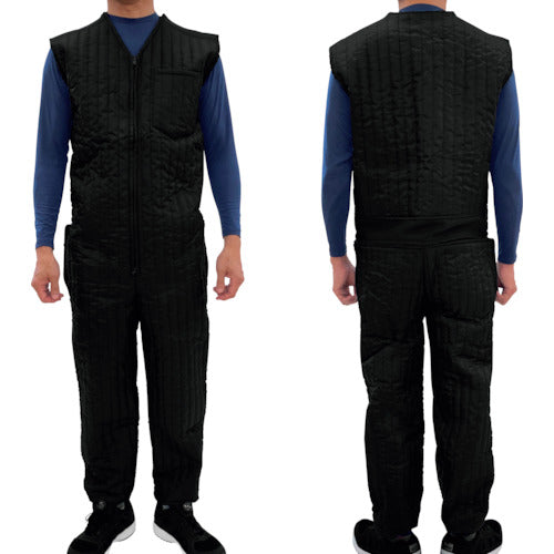 ＴＥＡＧＬＥＳ　１１０７０　中綿キルトインナーつなぎ　ブラックＬ