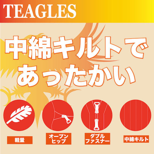 ＴＥＡＧＬＥＳ　１１０７０　中綿キルトインナーつなぎ　ネイビーＬＬ