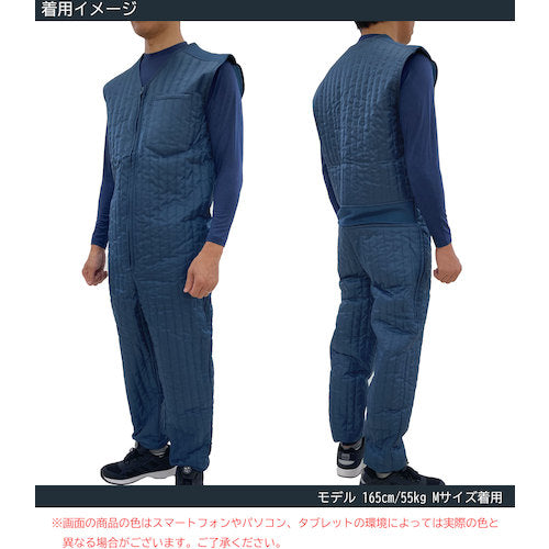 ＴＥＡＧＬＥＳ　１１０７０　中綿キルトインナーつなぎ　ネイビーＬ