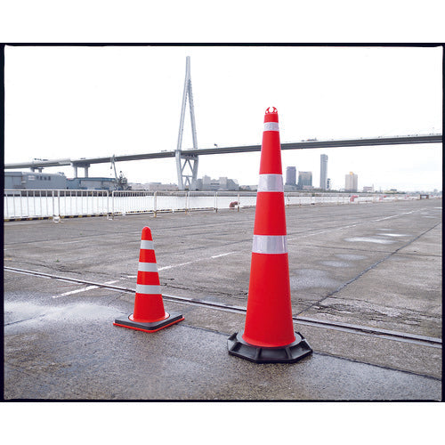 緑十字　ジャンボコーン（赤）・反射シート付　ＪＲＣ−Ｒ　１４２０×４８０ｍｍ　ウエイト付