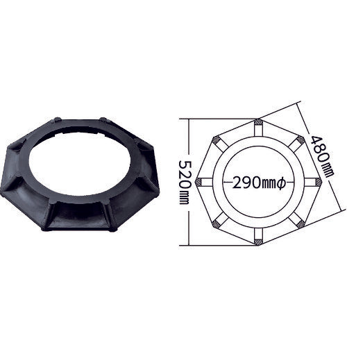 緑十字　ジャンボコーン（赤）・反射シート付　ＪＲＣ−Ｒ　１４２０×４８０ｍｍ　ウエイト付