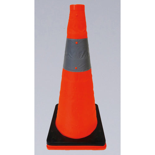 緑十字　伸縮式三角コーン用ウエイト　伸縮コーン−Ａ（大）　高さ６２０ｍｍタイプ専用　２９５角　ゴム製