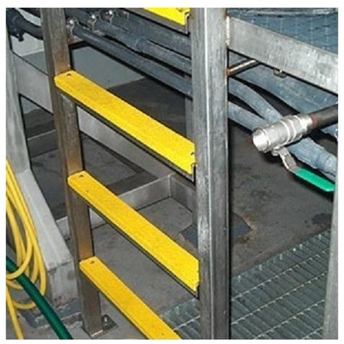 セーフガード　はしご用滑り止めカバー　２０×２０×４０５ｍｍ　角型　黄