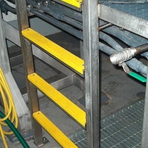 セーフガード　はしご用滑り止めカバー　２５×２５×４０５ｍｍ　角型　黄