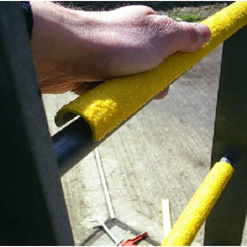 セーフガード　はしご用滑り止めカバー　Ф２０×４０５ｍｍ　ラウンド型　黄