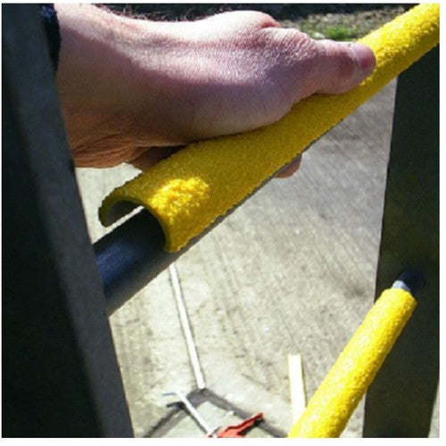 セーフガード　はしご用滑り止めカバー　Ф２５×４０５ｍｍ　ラウンド型　黄