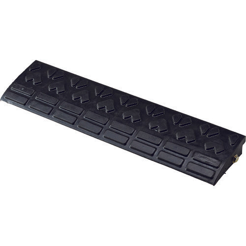 緑十字　４５ｍｍ段差用プレート　ストレートタイプ　黒　ロードアップ６００５　Ｈ４５×Ｗ６００×Ｄ１５０ｍｍ　再生ゴム製