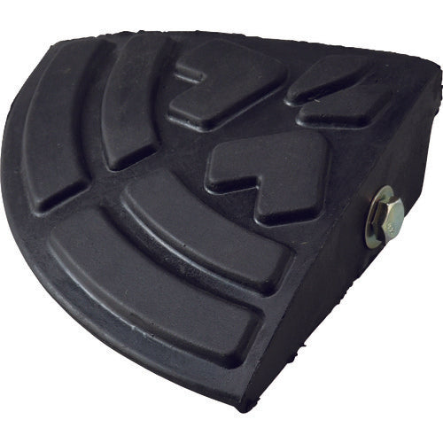 緑十字　４５ｍｍ段差用プレート　コーナータイプ　黒　ロードアップ６００５Ｒ　Ｈ４５×Ｗ１５０×Ｄ１５０ｍｍ　再生ゴム製