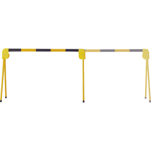 緑十字　プラバー（簡易バリケード）　黄／黒　プラバーＴＲ（スライドタイプ）　高さ０．７×幅１〜２ｍ（伸縮式）