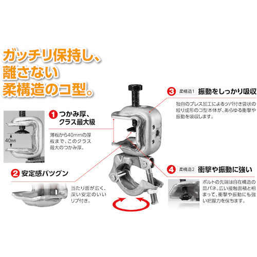 ＫＳ　ＫＳコ型クランプ２型自在