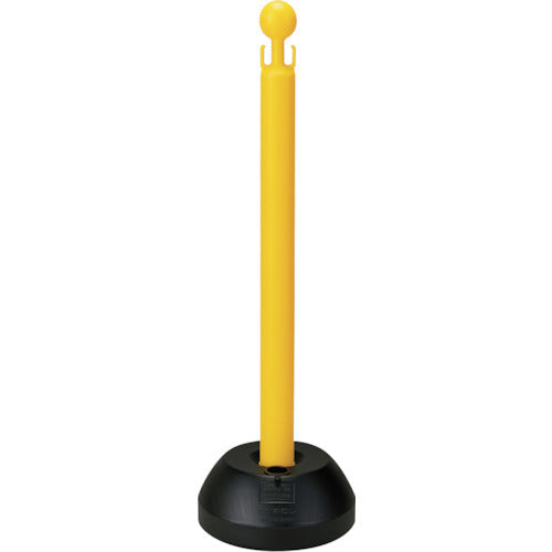 緑十字　チェーンスタンド　本体：黄　ベース：黒　ＣＨＳ−８　高さ８３７ｍｍ　ポリエチレン