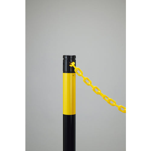 緑十字　２ＷＡＹスタンド（チェーンスタンド）　ＲＣＳ−１ＴＲ　高さ９６０ｍｍ　黄／黒