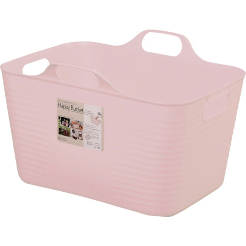 ヒマラヤ化学　ハッピーバケット　角　１５０８　Ｍ型　ピンク　４５８×３６０×３０６