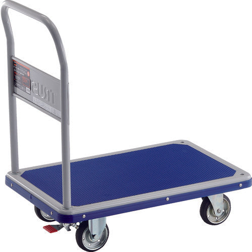 ＴＲＵＳＣＯ　プレス製台車　ドンキーカート　固定式８１０×５１０　ストッパー付