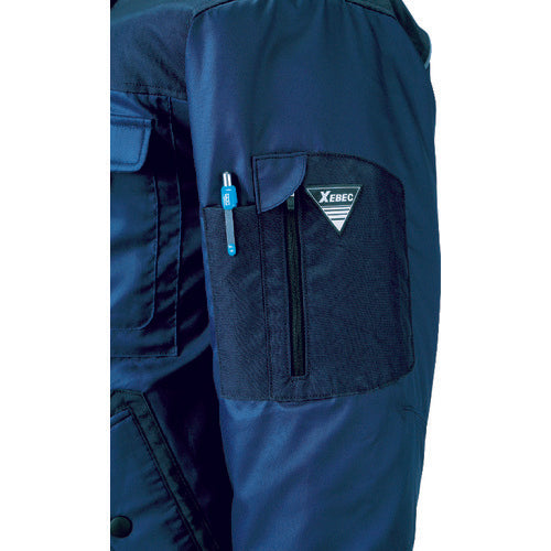 ＸＥＢＥＣ　２２２　現場服　防寒ブルゾン　Ｌ　紺