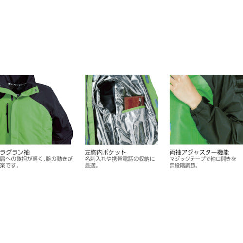 ＸＥＢＥＣ　２３２アルミ蓄熱ブルゾン　ダークグレー　３Ｌ