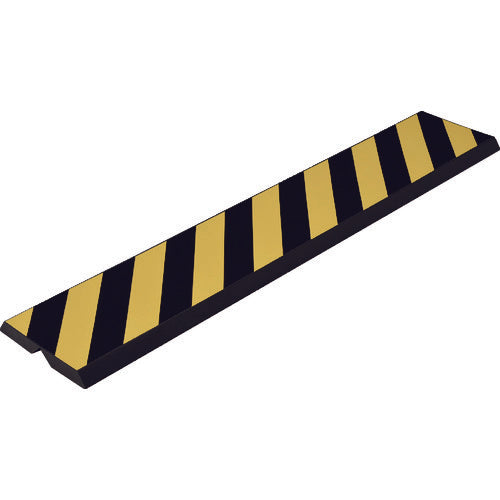 緑十字　コーナークッション　黄／黒（トラ）　コーナーガード−２０２５　２００×１０００×２５ｍｍ　無反射