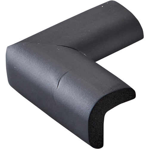 緑十字　コーナー用ガードクッション　Ｖ型タイプ　ブラック　７０×７０×３４ｍｍ　裏テープ付