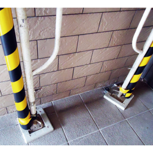 緑十字　トラ柄パイプクッション（反射タイプ）　黄／黒　ＴＲＣ−６９ＨＴＲ　７０（５０）Φ×１０００ｍｍ