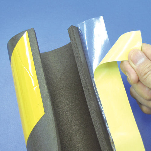 緑十字　トラ柄パイプクッション（反射タイプ）　黄／黒　ＴＲＣ−６９ＨＴＲ　７０（５０）Φ×１０００ｍｍ