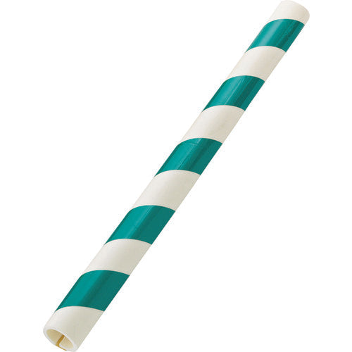 緑十字　トラ柄パイプクッション（反射タイプ）　緑／白　ＴＲＣ−６９ＨＷＧ　７０（５０）Φ×１０００ｍｍ