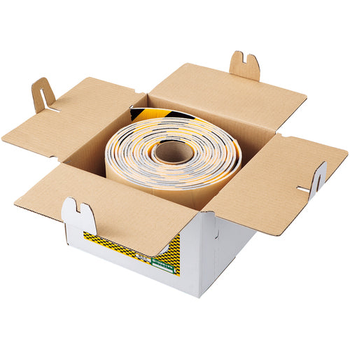 緑十字　トラ柄クッションロール　黄／黒　ＴＲＣ−Ｒ　２００ｍｍ幅×１０ｍ　厚み５ｍｍ　無反射