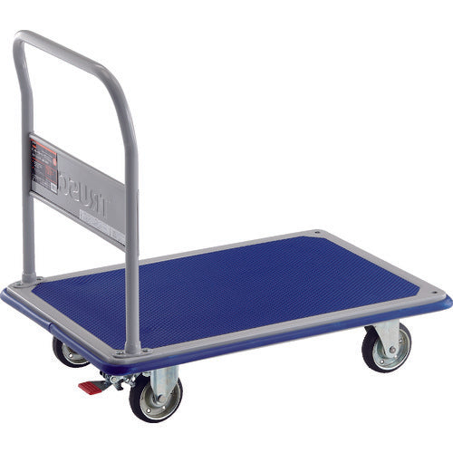 ＴＲＵＳＣＯ　プレス製台車　ドンキーカート　固定式９１５×６１５　ストッパー付