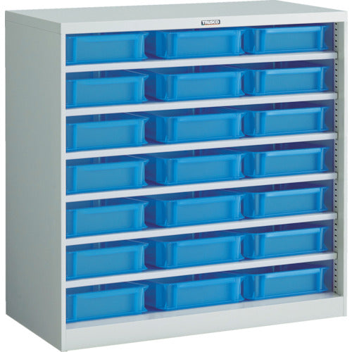 ＴＲＵＳＣＯ　コンテナラックケース　バンラックケース　ＣＦ型　ＴＳＫ−６ＢＸ２１個付