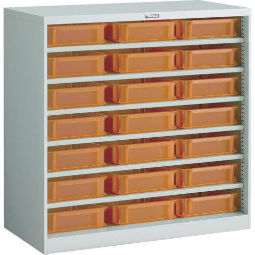 ＴＲＵＳＣＯ　コンテナラックケース　バンラックケース　ＣＦ型　ＴＳＫ−６ＯＲＸ２１個付