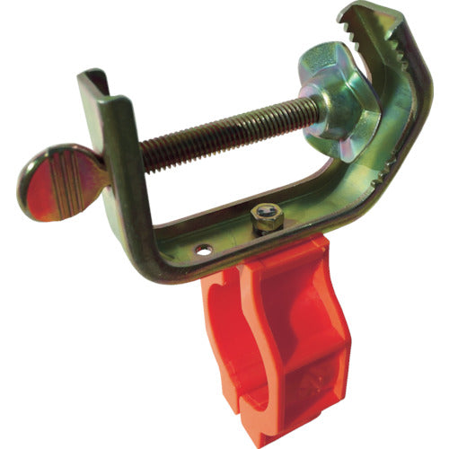 仙台銘板　Ｆ型ホルダー（オレンジ）工事灯用金具